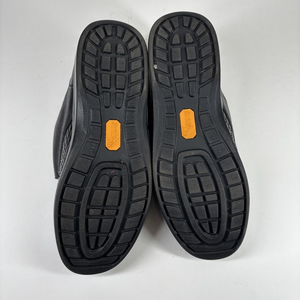 Stride Lite Classic Sydney Men's 12W/Women's 13XW Black Leather Diabetic Shoes - Picture 6 of 16